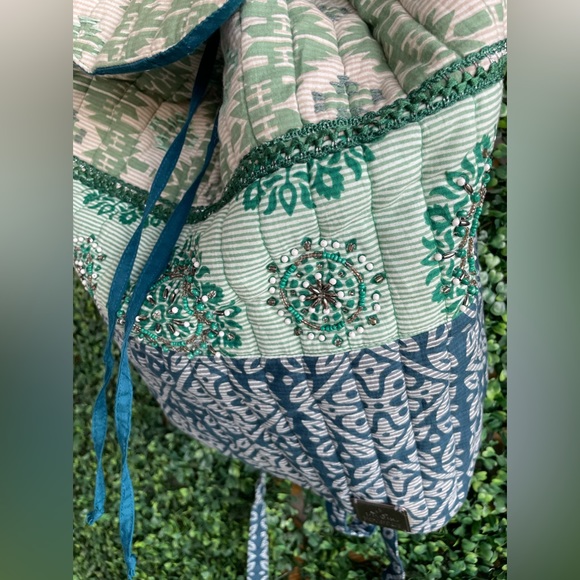 Prana - Bhakti Backpack | Beautiful Patchwork Embroidery & Beaded Detail - Boho main image 12